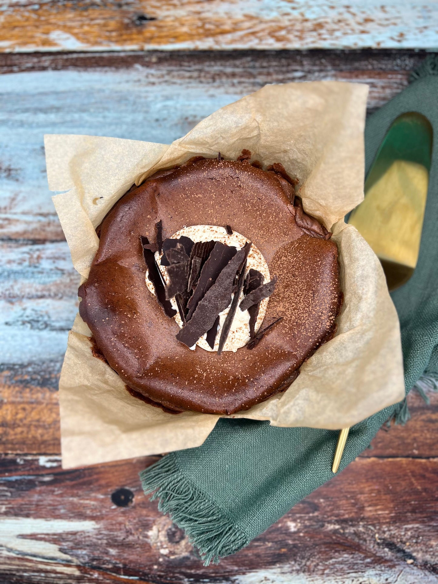Gluten-Free Chocolate Whisky Basque Cheesecake - Treat Dad this Father's Day - ***Available only for Pick-up 4 to 6 September***
