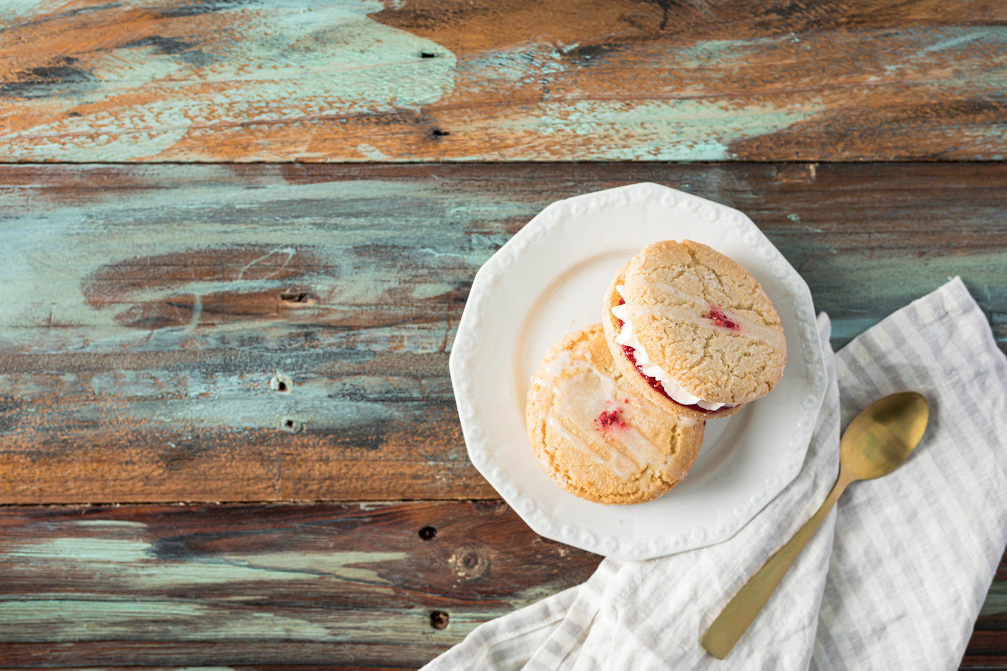 Gluten-Free Vegan Raspberry Lemon Cookies - Box of 12
