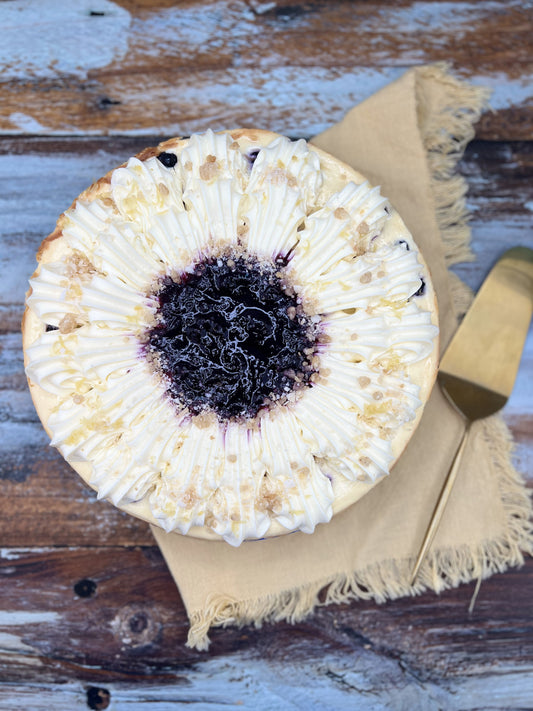 Gluten-Free Baked Lemon Blueberry Cheesecake