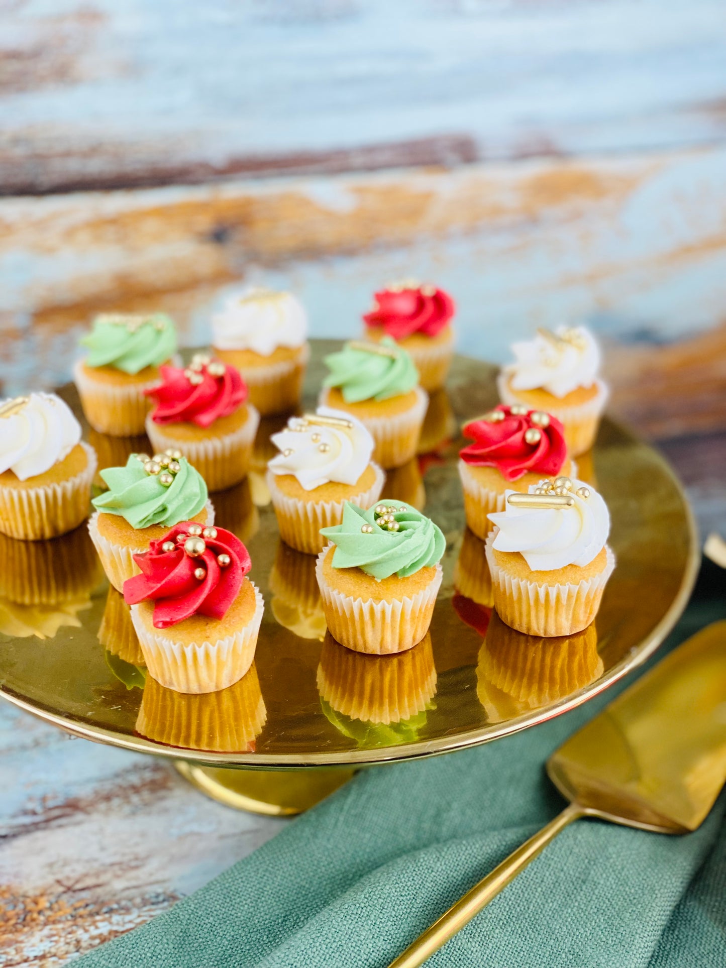 Gluten & Dairy-Free Mini Luxe Christmas Cupcakes - Box of 24 **PICK UP ONLY**