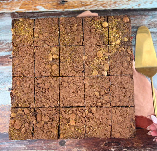 Gluten & Dairy-Free Protein Brownie - Loaded with Pistachio, Macadamia and Walnut
