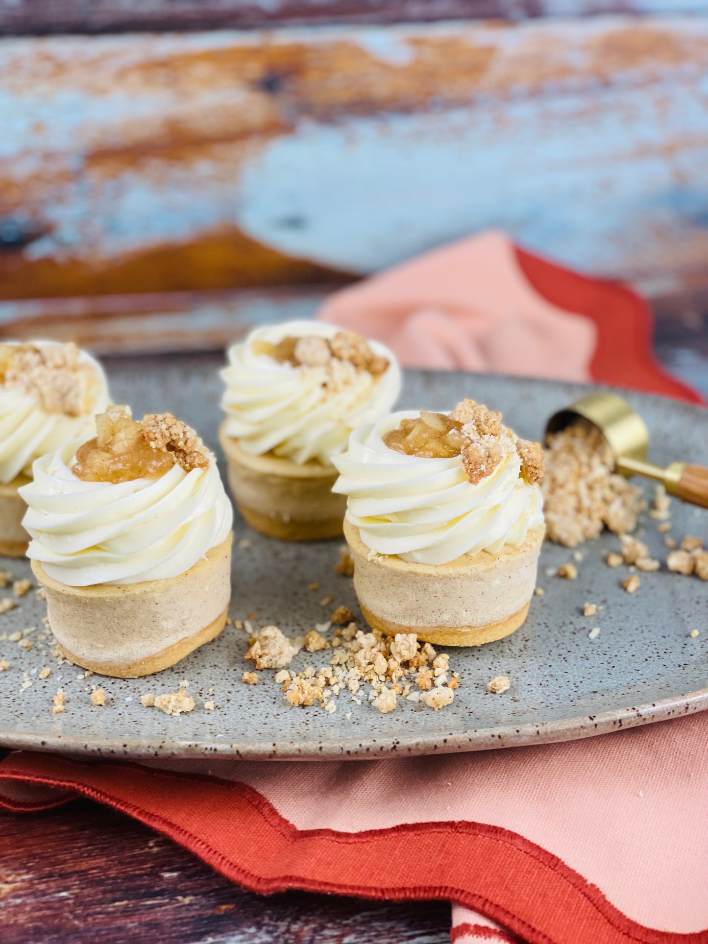 Gluten-Free Apple Crumble Cheesecakes - Box of 12