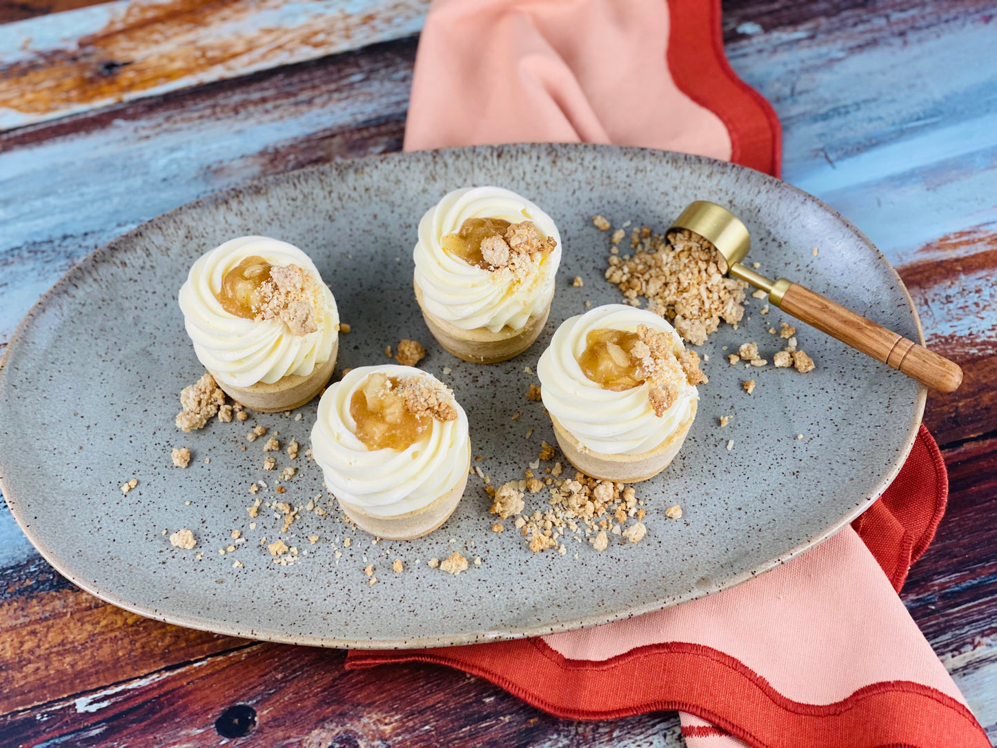 Gluten-Free Apple Crumble Cheesecakes - Box of 12