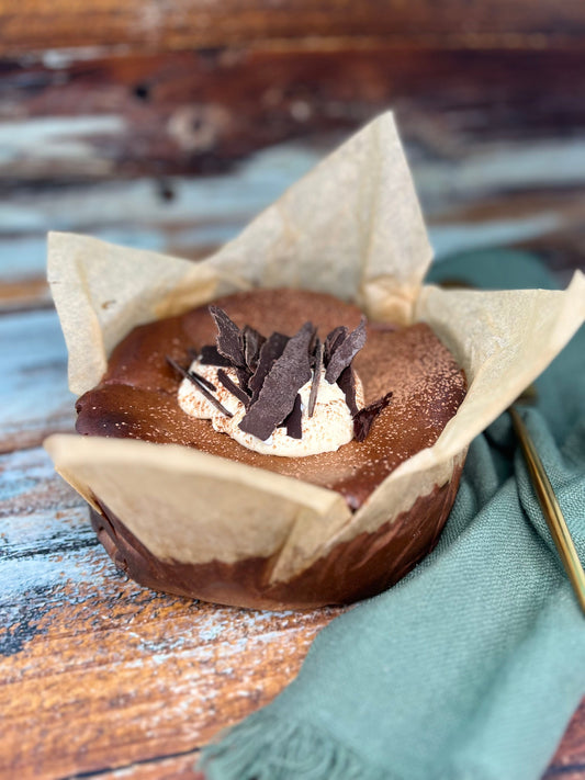 Gluten-Free Chocolate Whisky Basque Cheesecake - Treat Dad this Father's Day - ***Available only for Pick-up 4 to 6 September***
