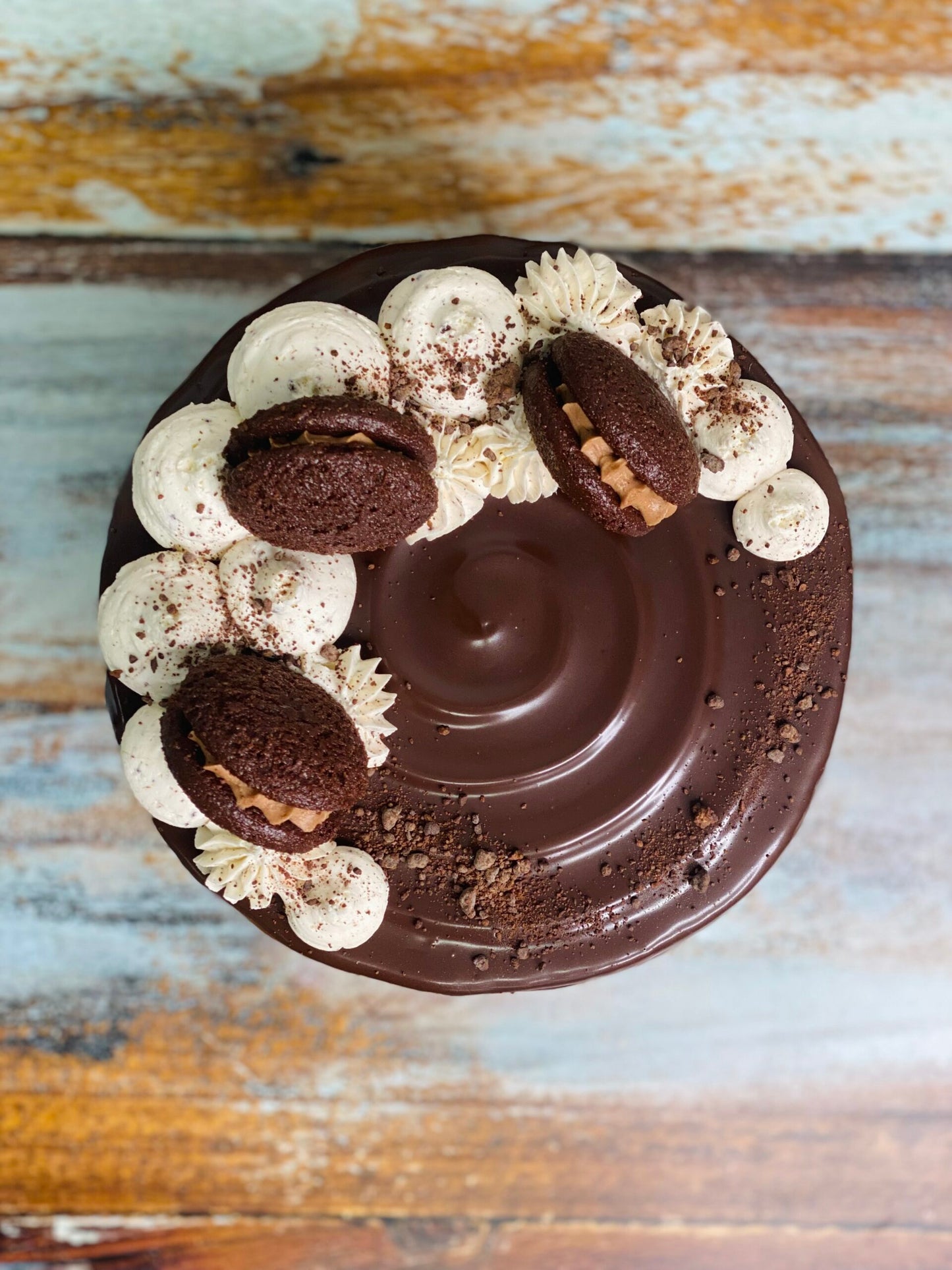 GF Vegan Cookies and Cream Tower Cake