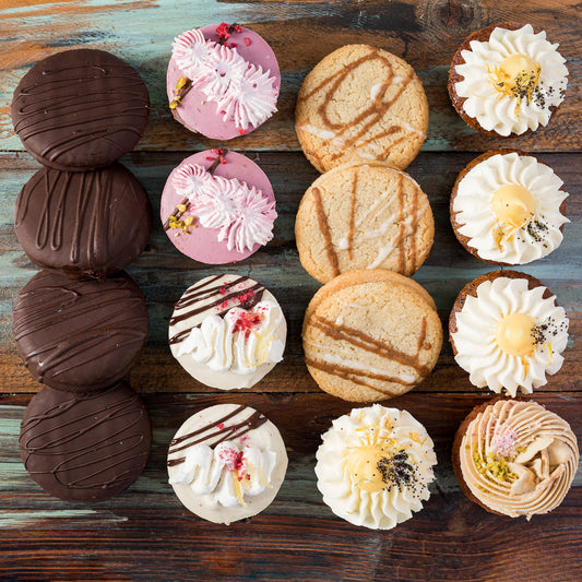 Mixed Box of 16 Gluten-Free Vegan Cakes