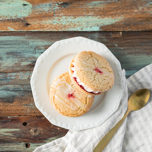 Gluten-Free Vegan Raspberry Lemon Cookies - Box of 12