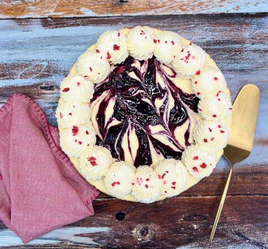 Gluten-Free Berry Ripple Cheesecake