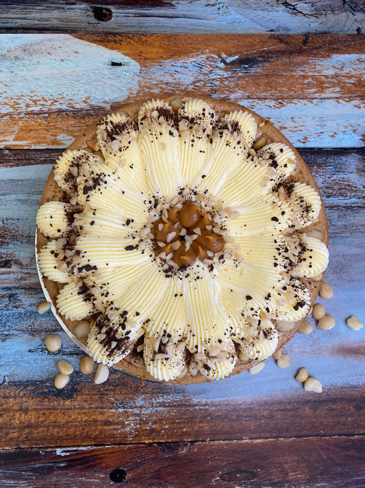 Gluten-Free Baked Caramel Macadamia Cheesecake