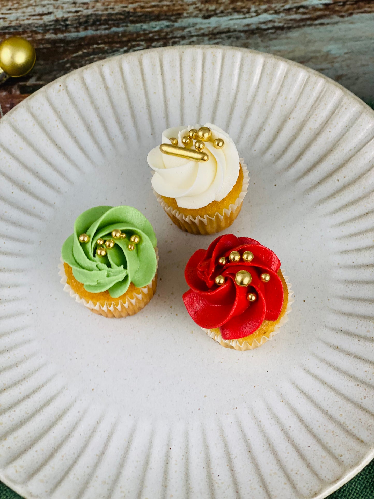 Gluten & Dairy-Free Mini Luxe Christmas Cupcakes - Box of 24 **PICK UP ONLY**