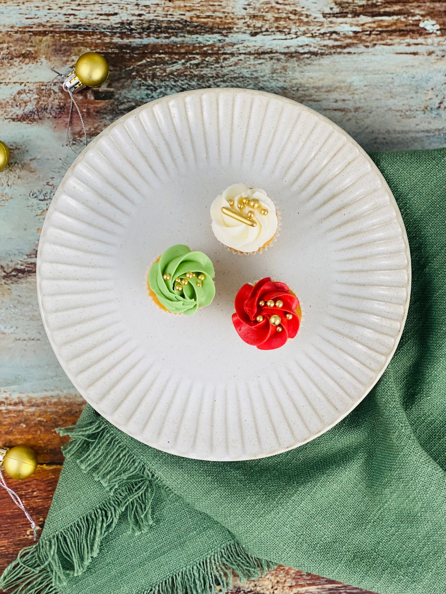 Gluten & Dairy-Free Mini Luxe Christmas Cupcakes - Box of 24 **PICK UP ONLY**