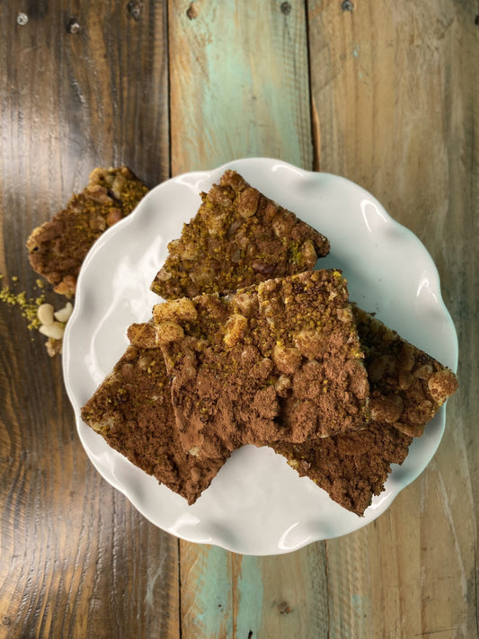 Gluten & Dairy-Free Protein Brownie - Loaded with Pistachio, Macadamia and Walnut