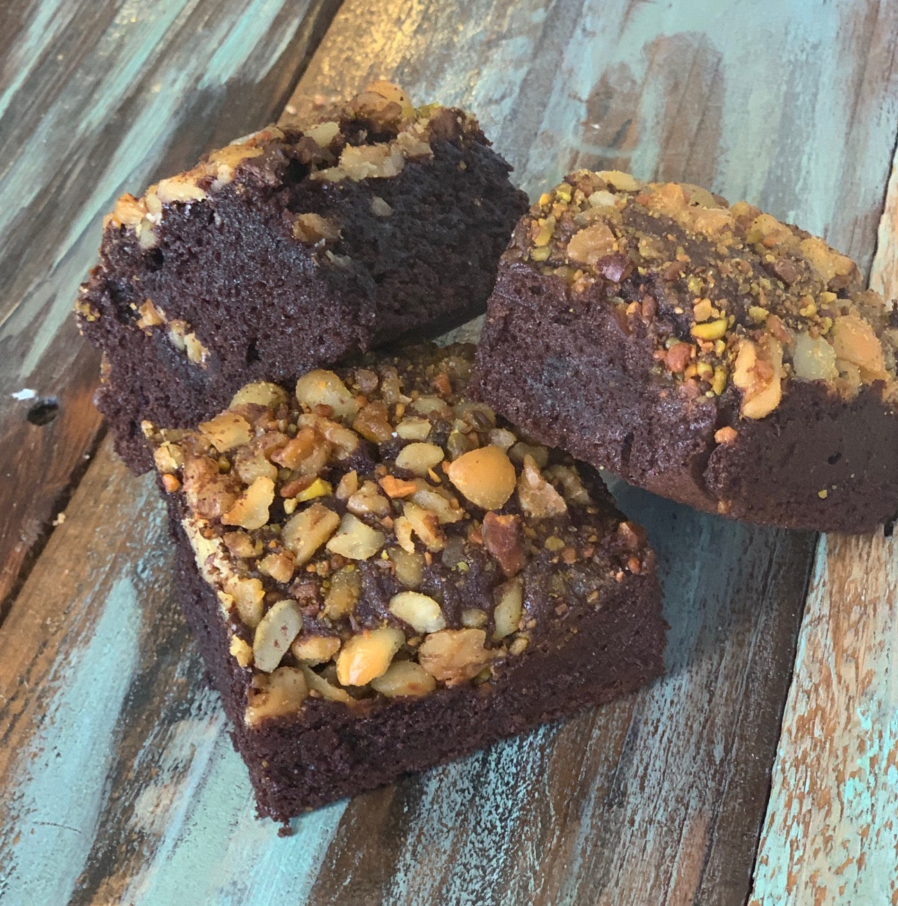 Gluten & Dairy-Free Protein Brownie - Loaded with Pistachio, Macadamia and Walnut