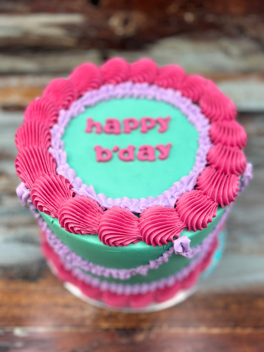 Gluten & Dairy-Free Retro Round Tower Cake - A Gorgeous Classic