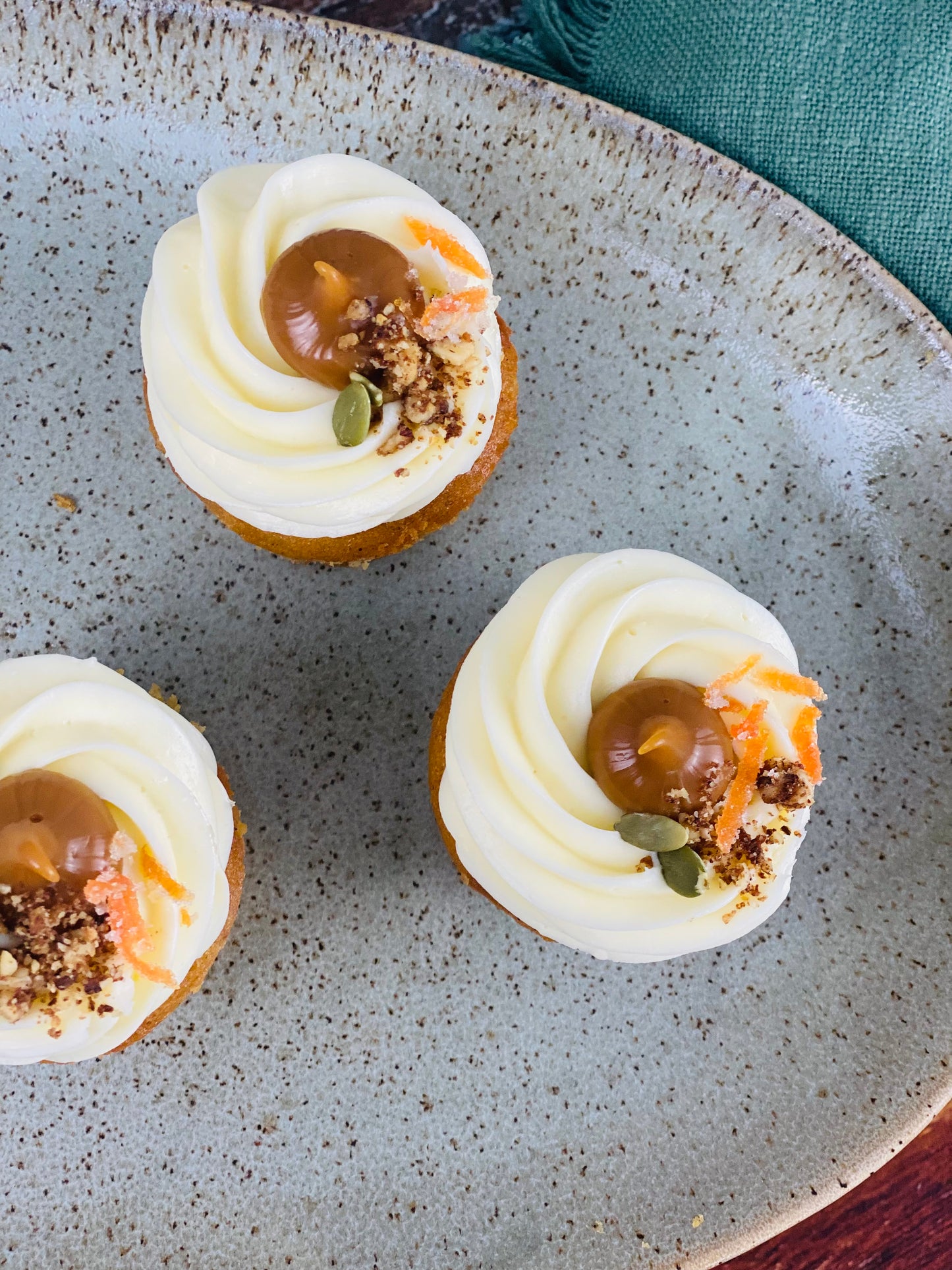Gluten Free Salted Caramel Carrot Cakes - Box of 12