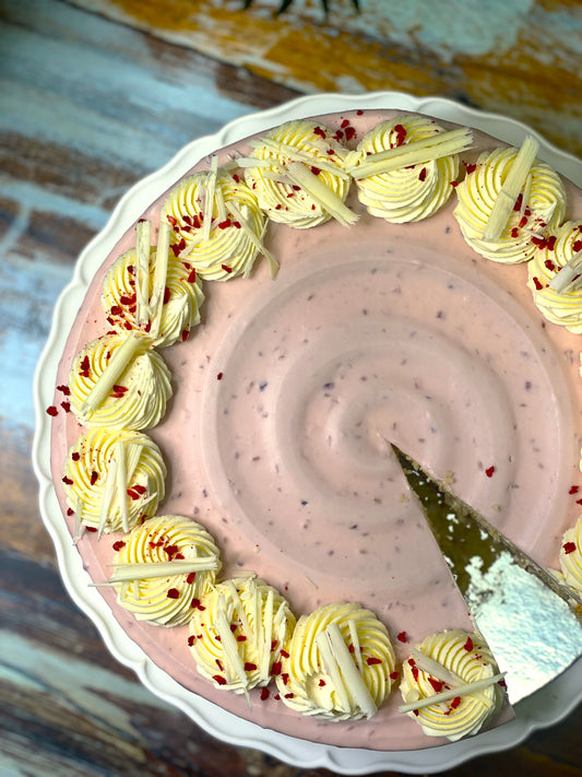 Gluten-Free Raspberry White Chocolate Cake - A Dreamy Delight