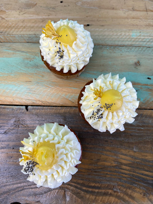 Gluten-Free Vegan Citrus Poppy Cakes - Box of 12